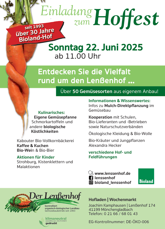 Hoffest auf dem Lenßenhof